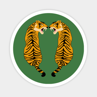 Yellow tigers Magnet